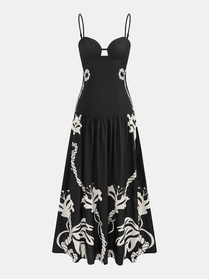 Printed Cami Maxi Dress