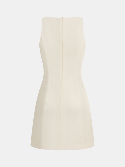 Starfish Detail Floral Print Sleeveless Mini Dress