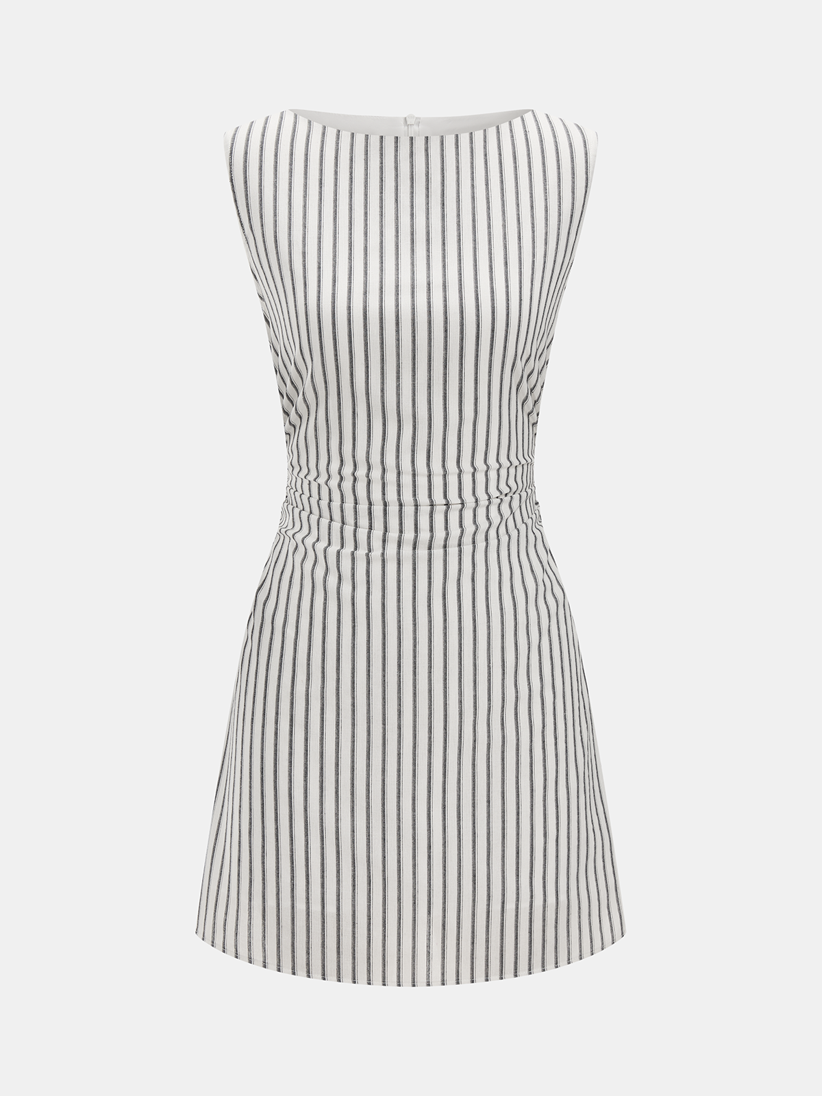 Striped Cotton Sleeveless Mini Dress