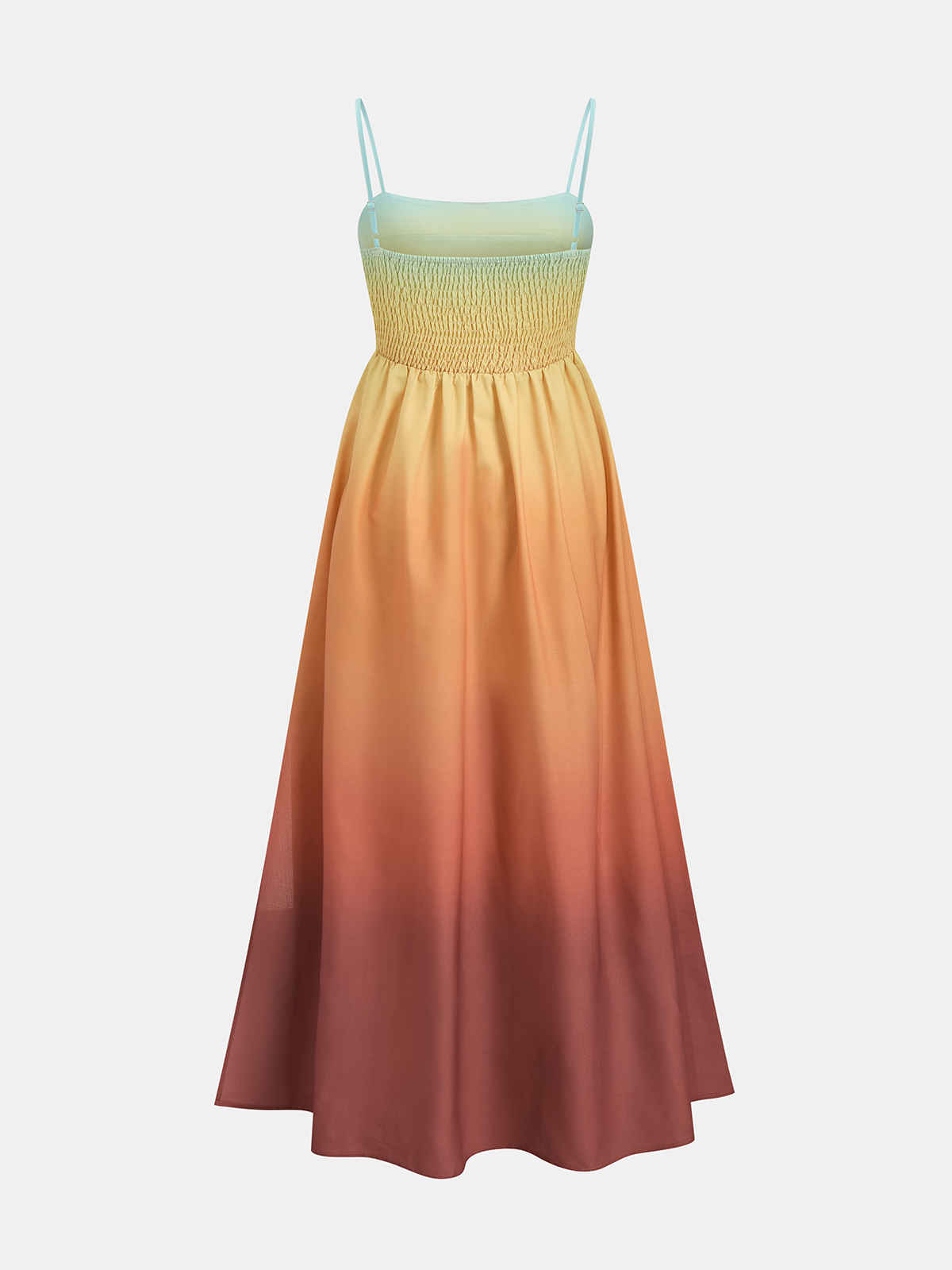 Gradient Cutout Cami Slit Maxi Dress