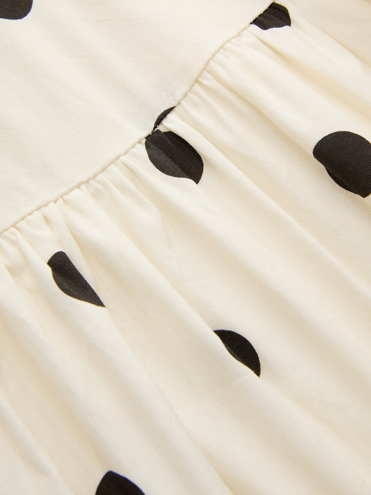 Polka Dot Ruched Cami Maxi Dress