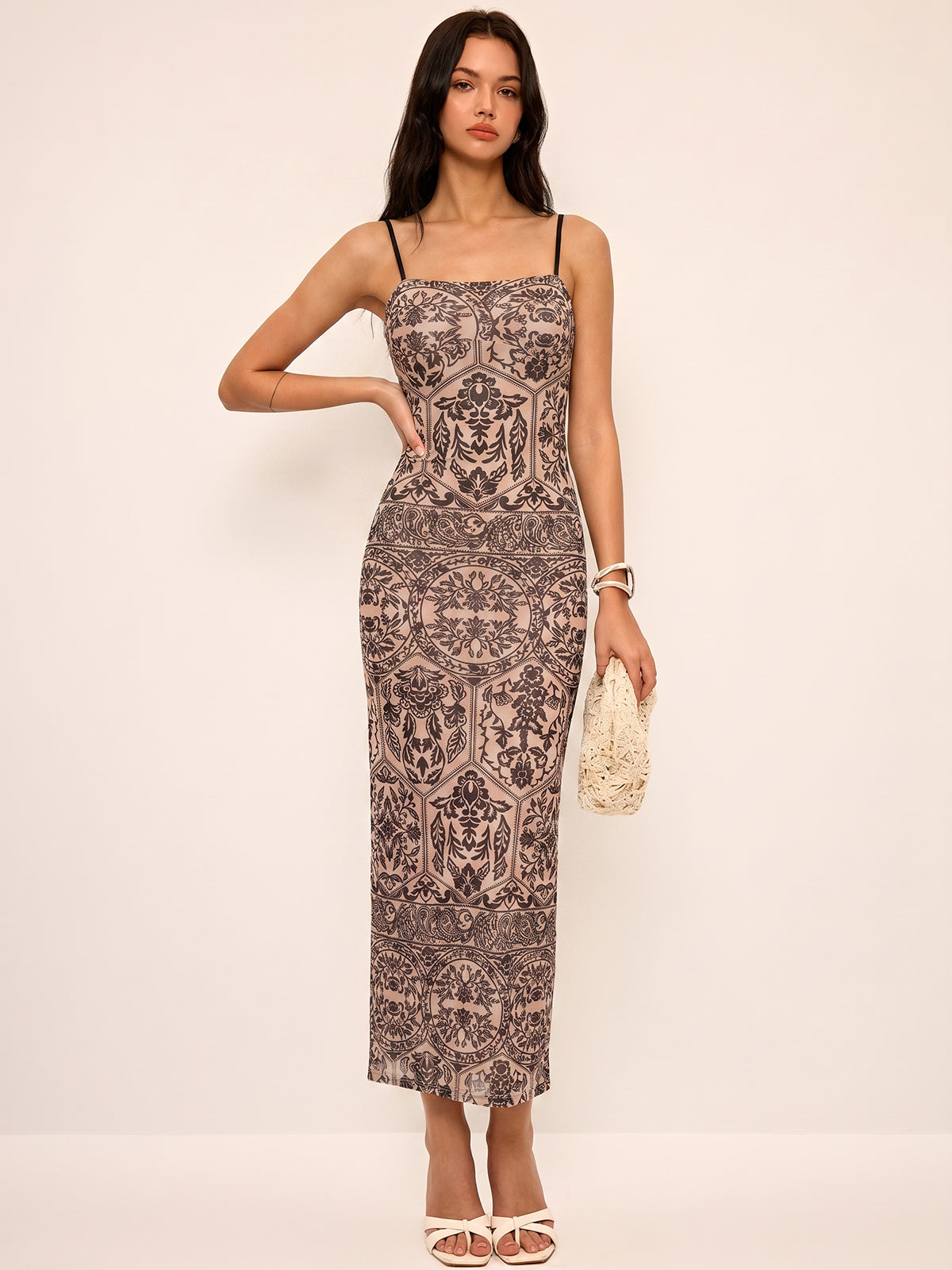 Printed Cami Maxi Dress