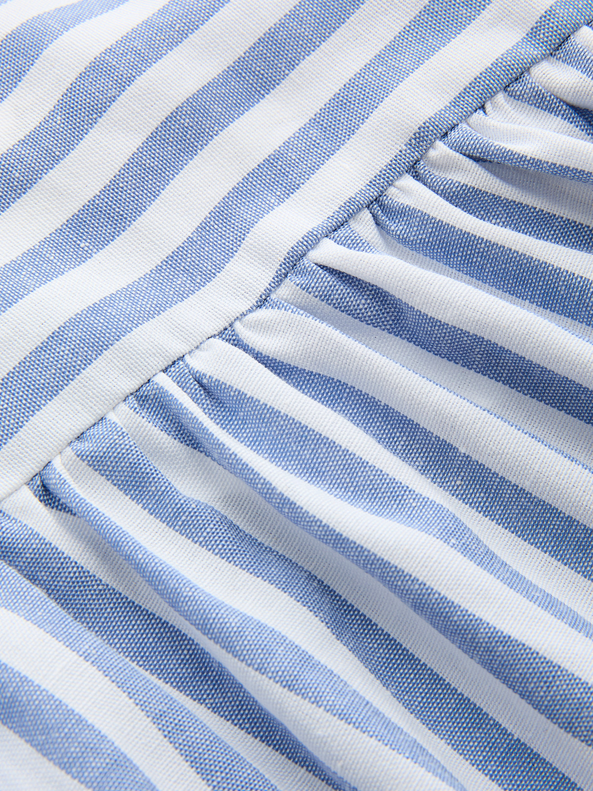 One Shoulder Striped Cotton Blend Maxi Dress