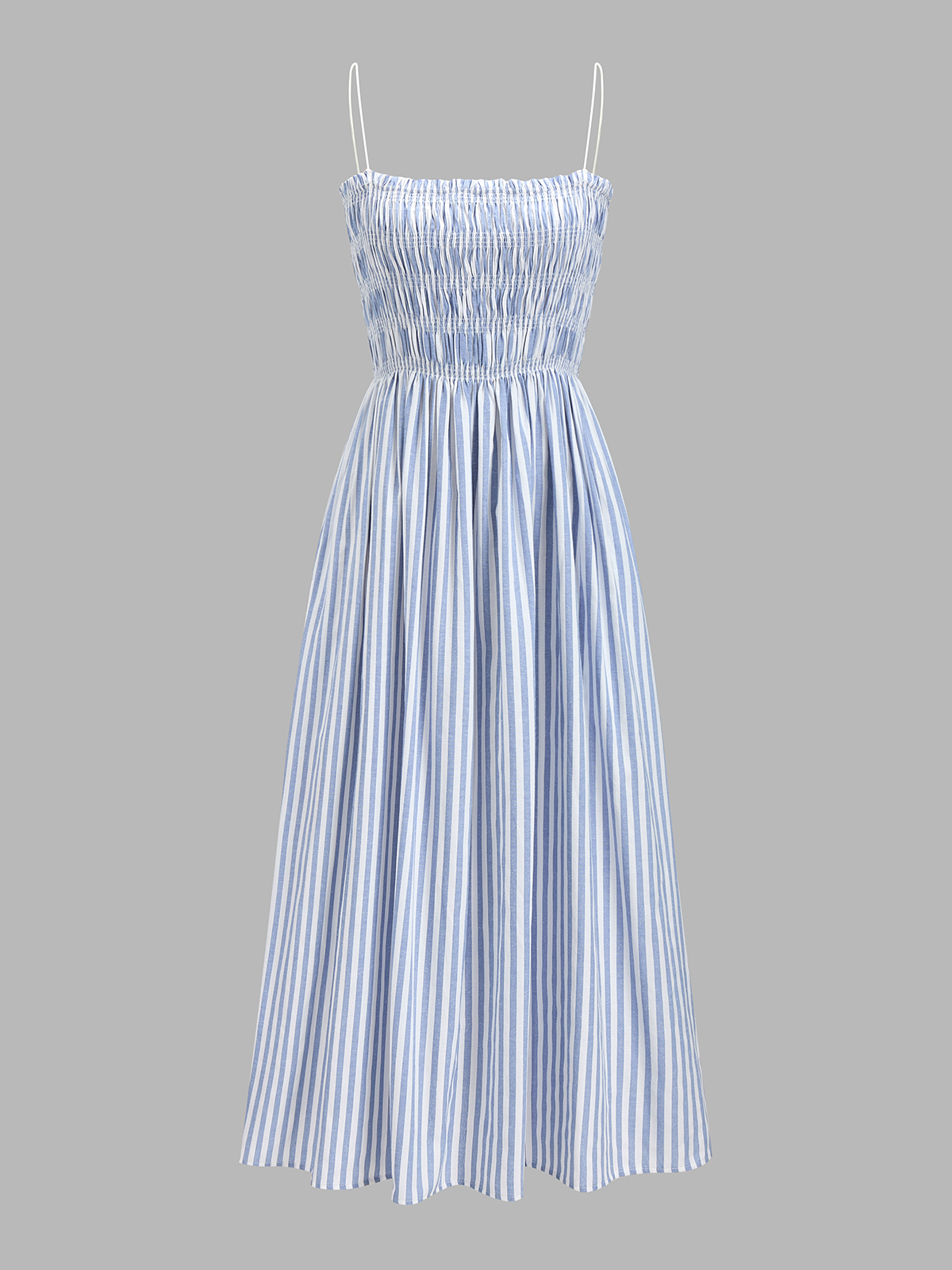Smocked Striped Cami Maxi Dress