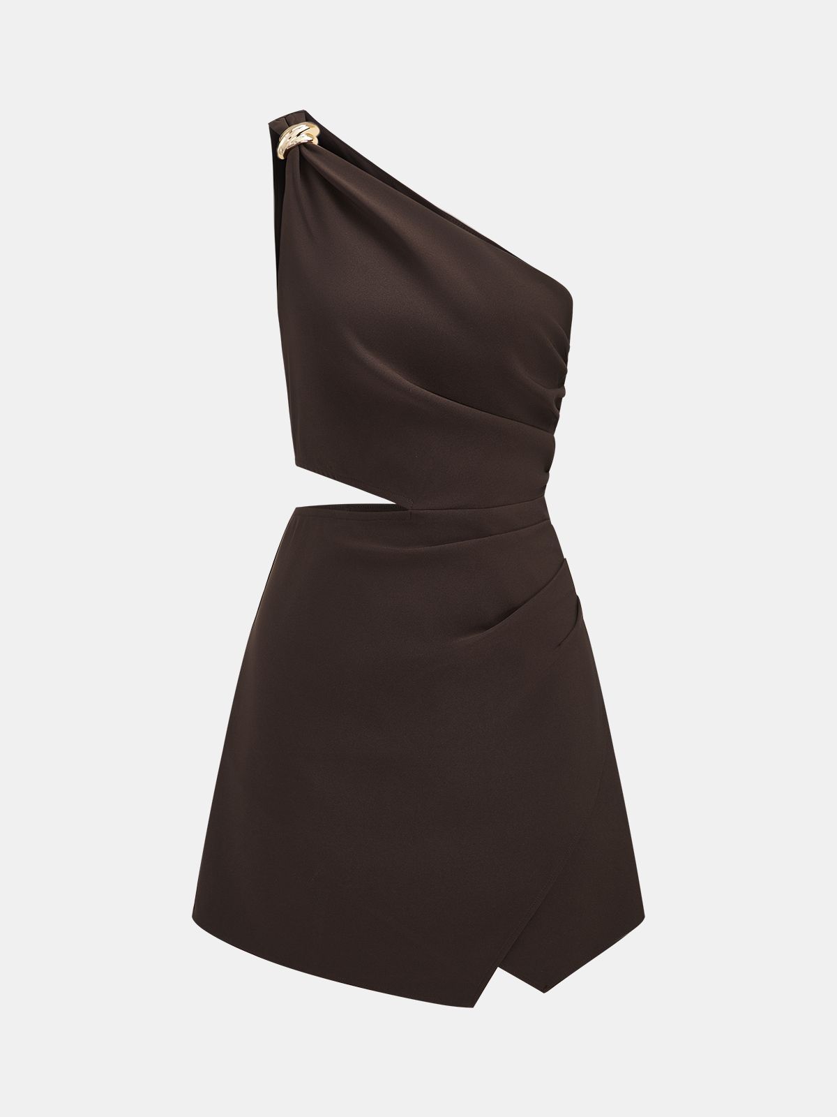 One-Shoulder Cutout Mini Dress