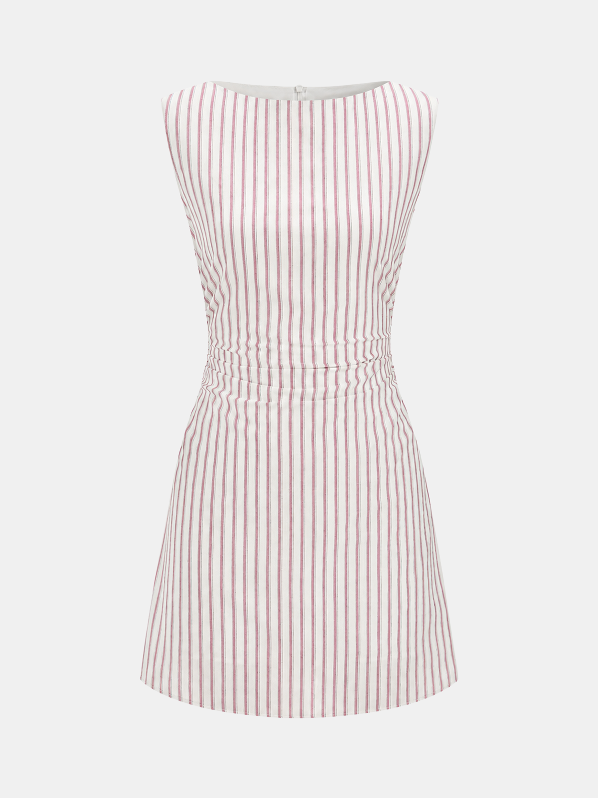Striped Cotton Sleeveless Mini Dress