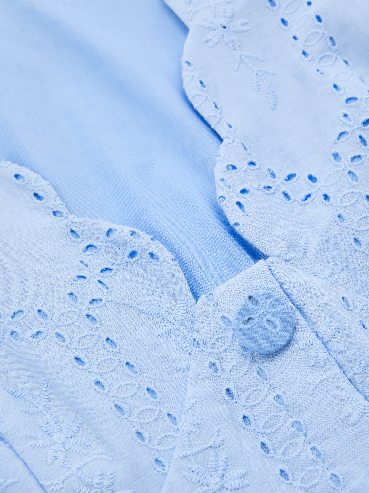 Sleeveless Embroidered Cotton Eyelet Midi Dress