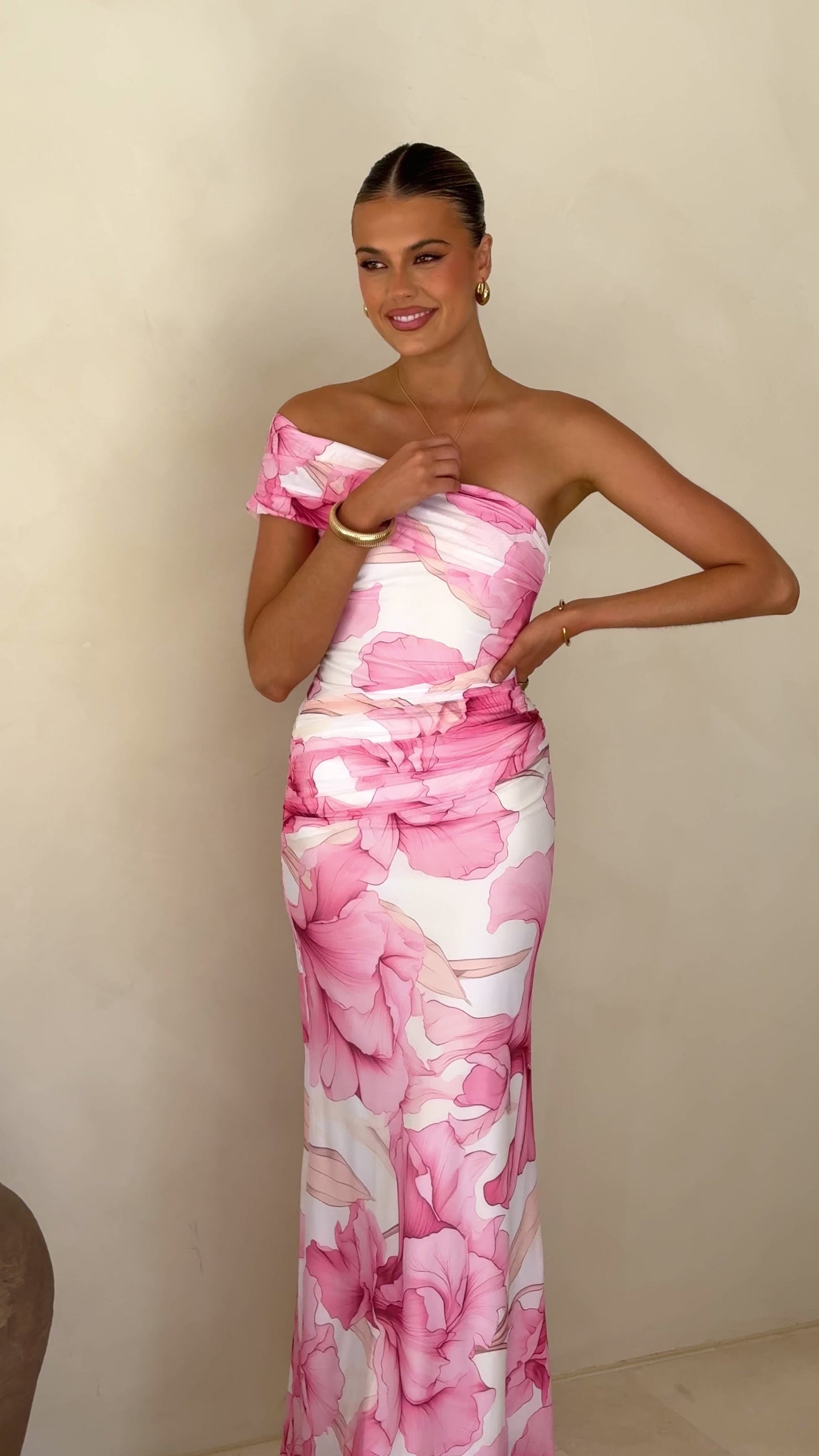 Coda Maxi Dress - Pink Floral