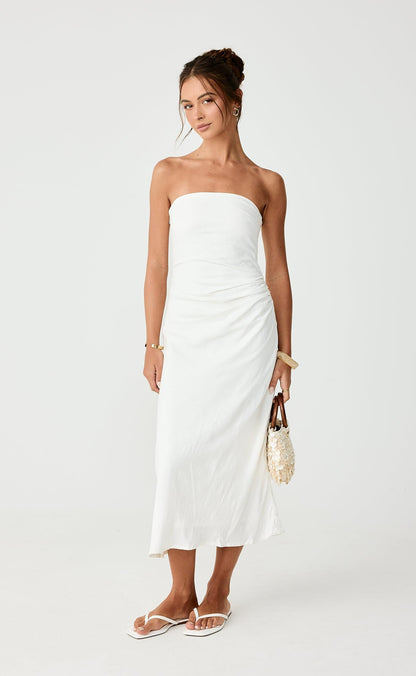 Coastal Midi Dress (Off White)