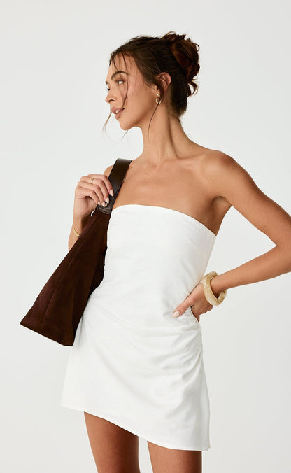 Coastal Mini Dress (Off White)