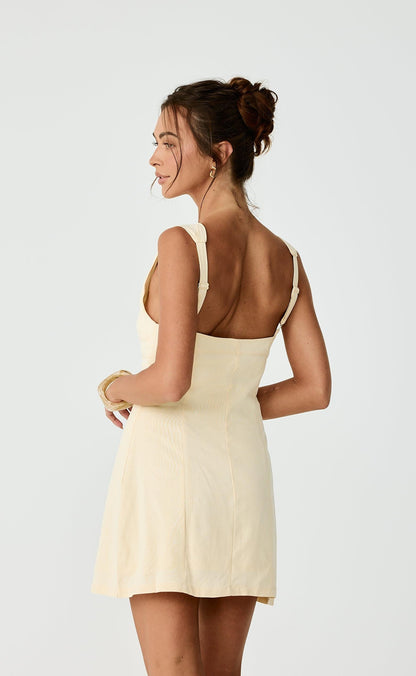 Conway Mini Dress (Lemon)