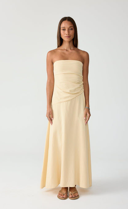 Doria Maxi Dress (Lemon)