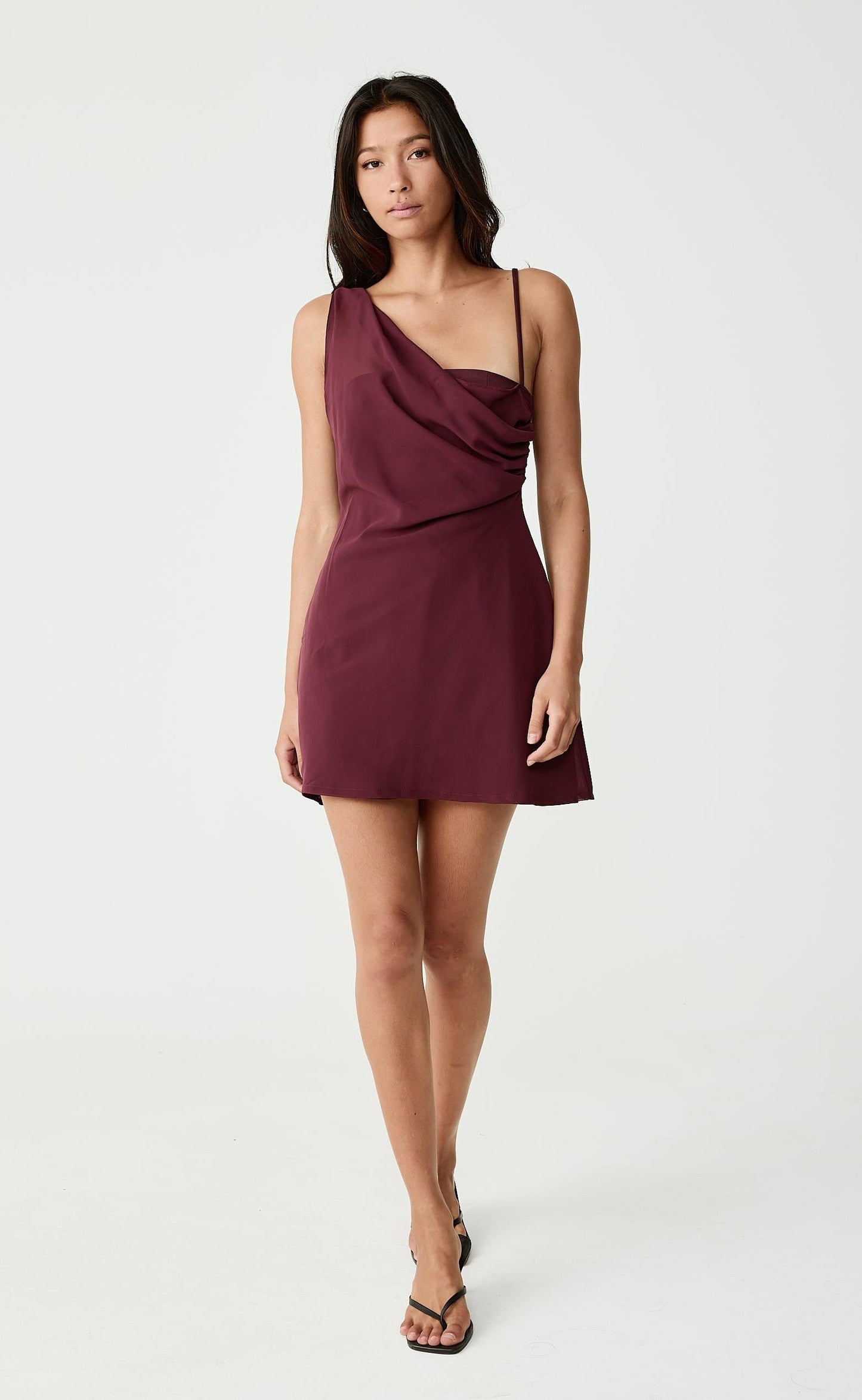 Davina Mini Dress (Berry)