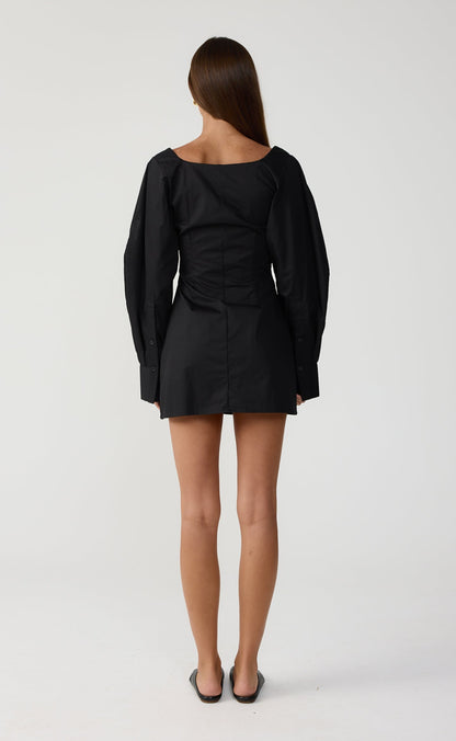 Discussions Mini Dress (Black)
