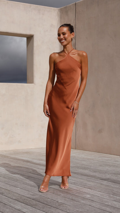 Chiara Maxi Dress - Copper