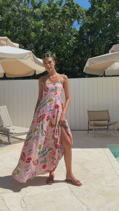 Cruise Maxi Dress - Rio Pink