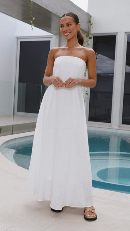 Connie Maxi Dress - White
