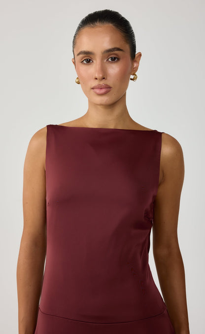 Ellison Maxi Dress (Sangria)