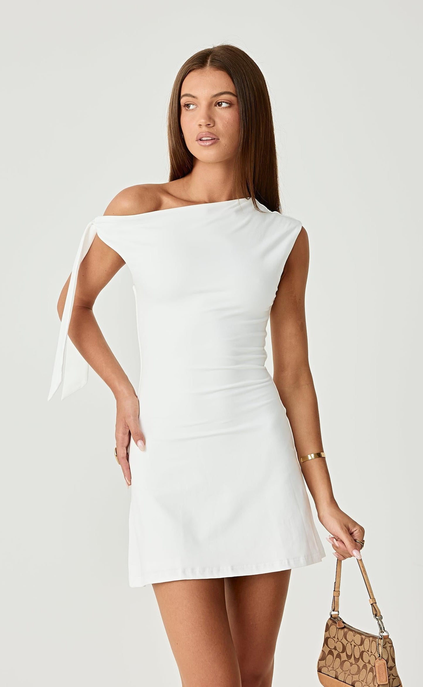 Fletcher Mini Dress (White)