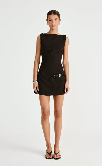 Artie Mini Dress (Black)