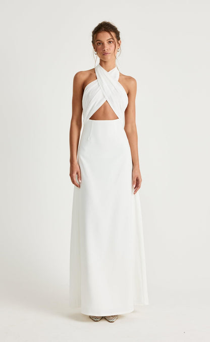 Sara Maxi Dress (White)
