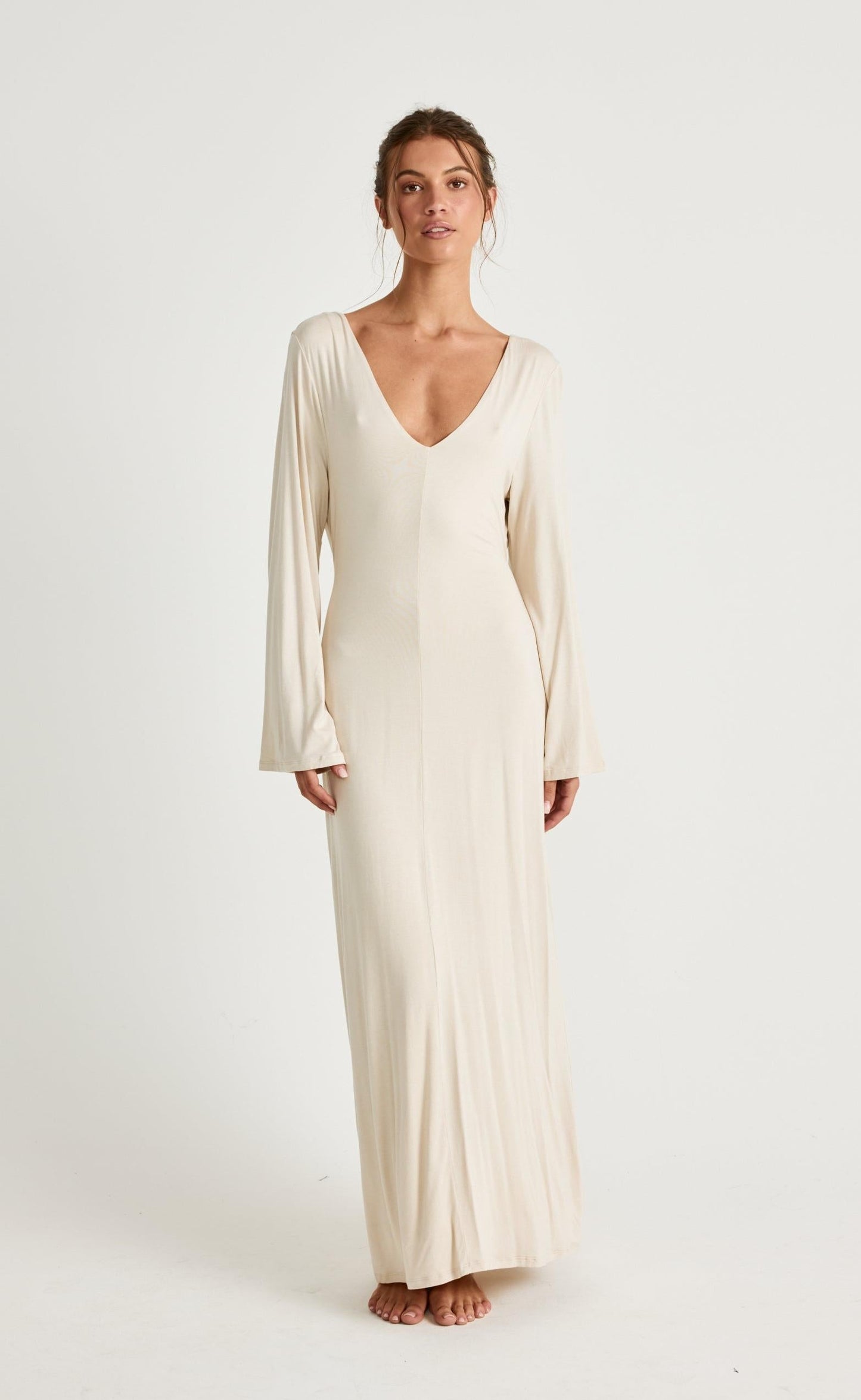 Harlow Maxi Dress (Iced Coffee)