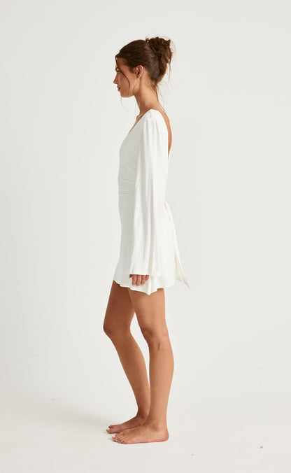 Harlow Mini Dress (Off White)