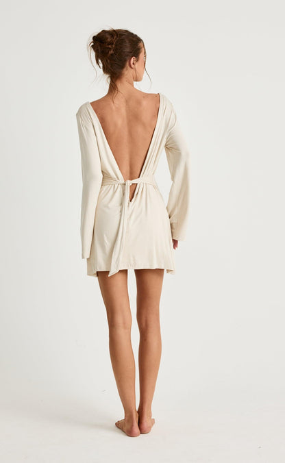 Harlow Mini Dress (Iced Coffee)