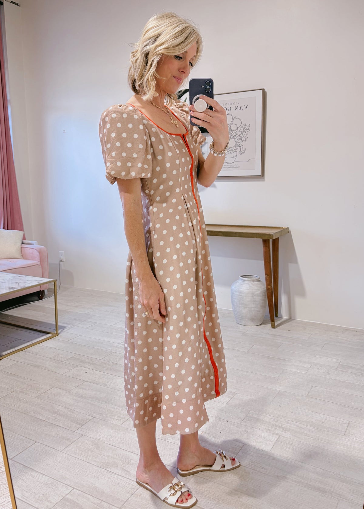 Candace Polka Dot Midi Dress