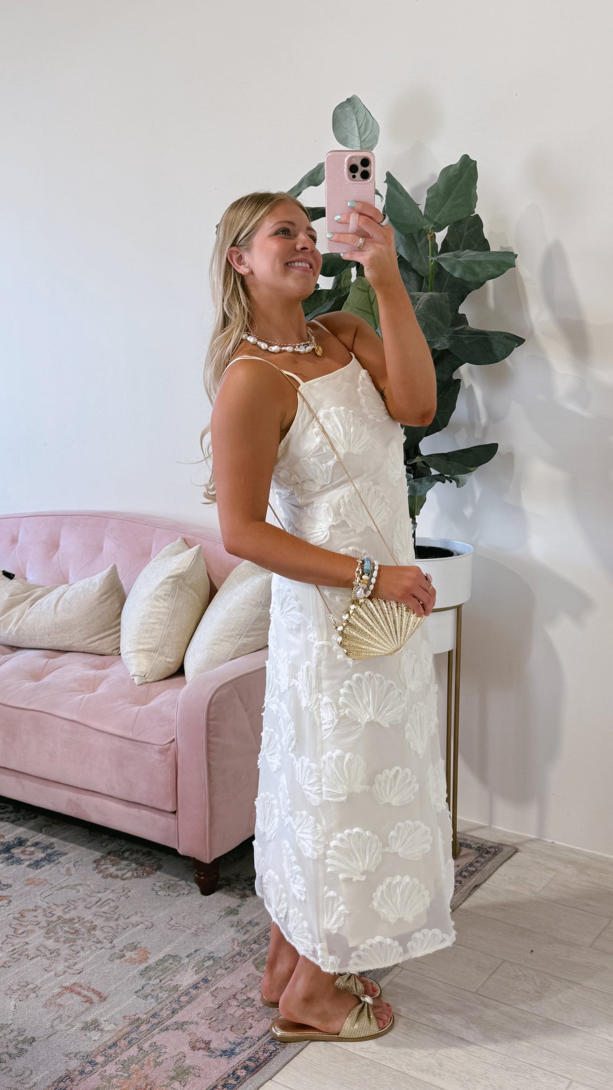 Reese seashell maxi dress