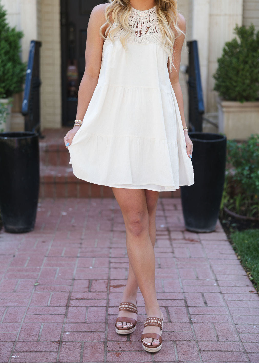 Crochet Tiered Dress