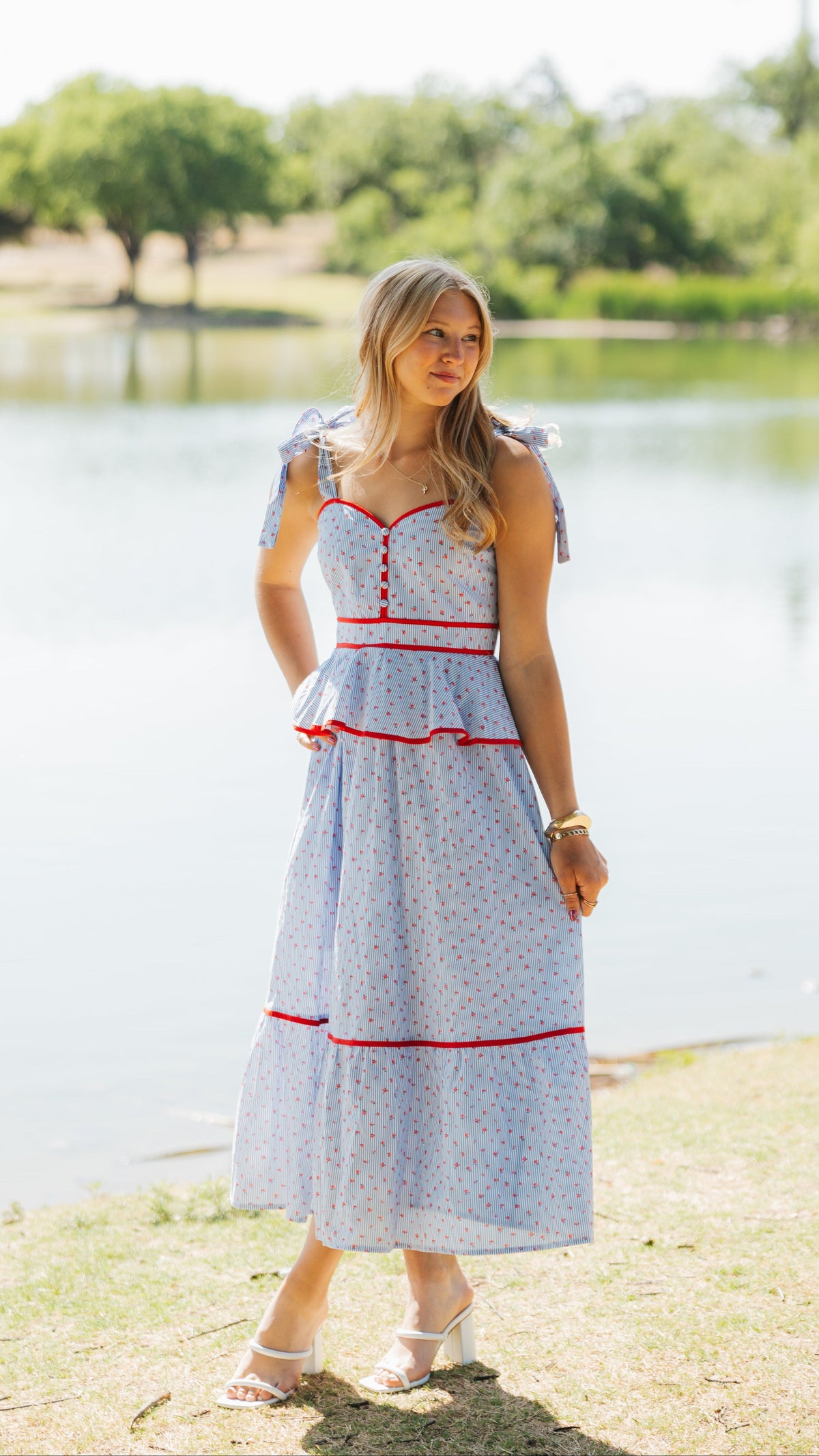 Texas Girl Sleeveless Midi Dress