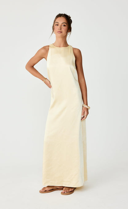 Juro Maxi Dress (Lemon)