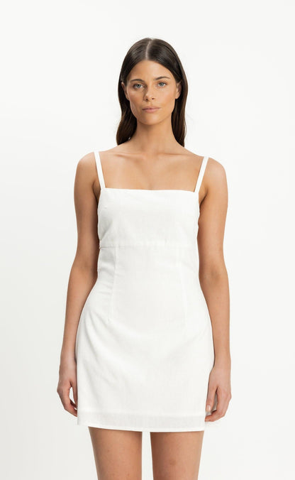 Paradise Mini Dress (White)