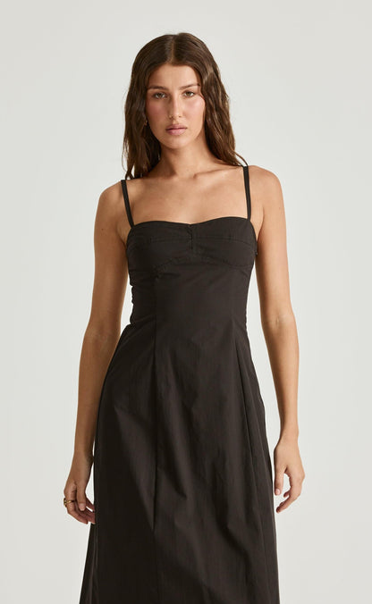 Duran Midi Dress (Black)
