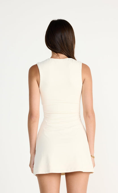 Seaside Mini Dress (Oat)