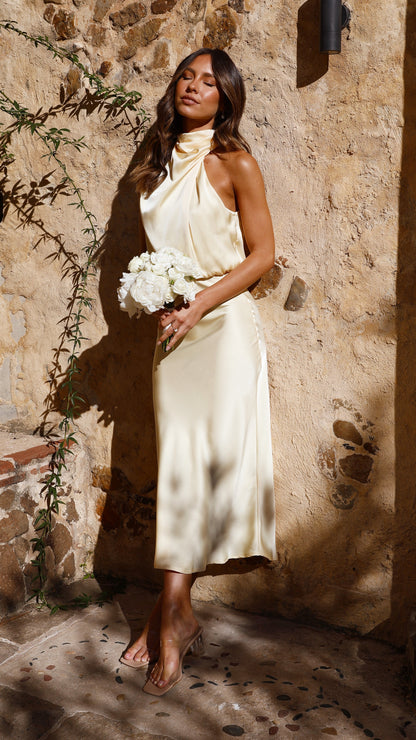 Esther Maxi Dress - Lemon
