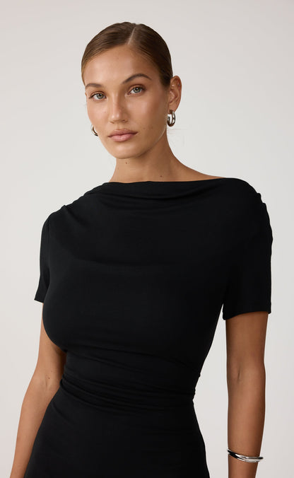 Lane Mini Dress (Black)