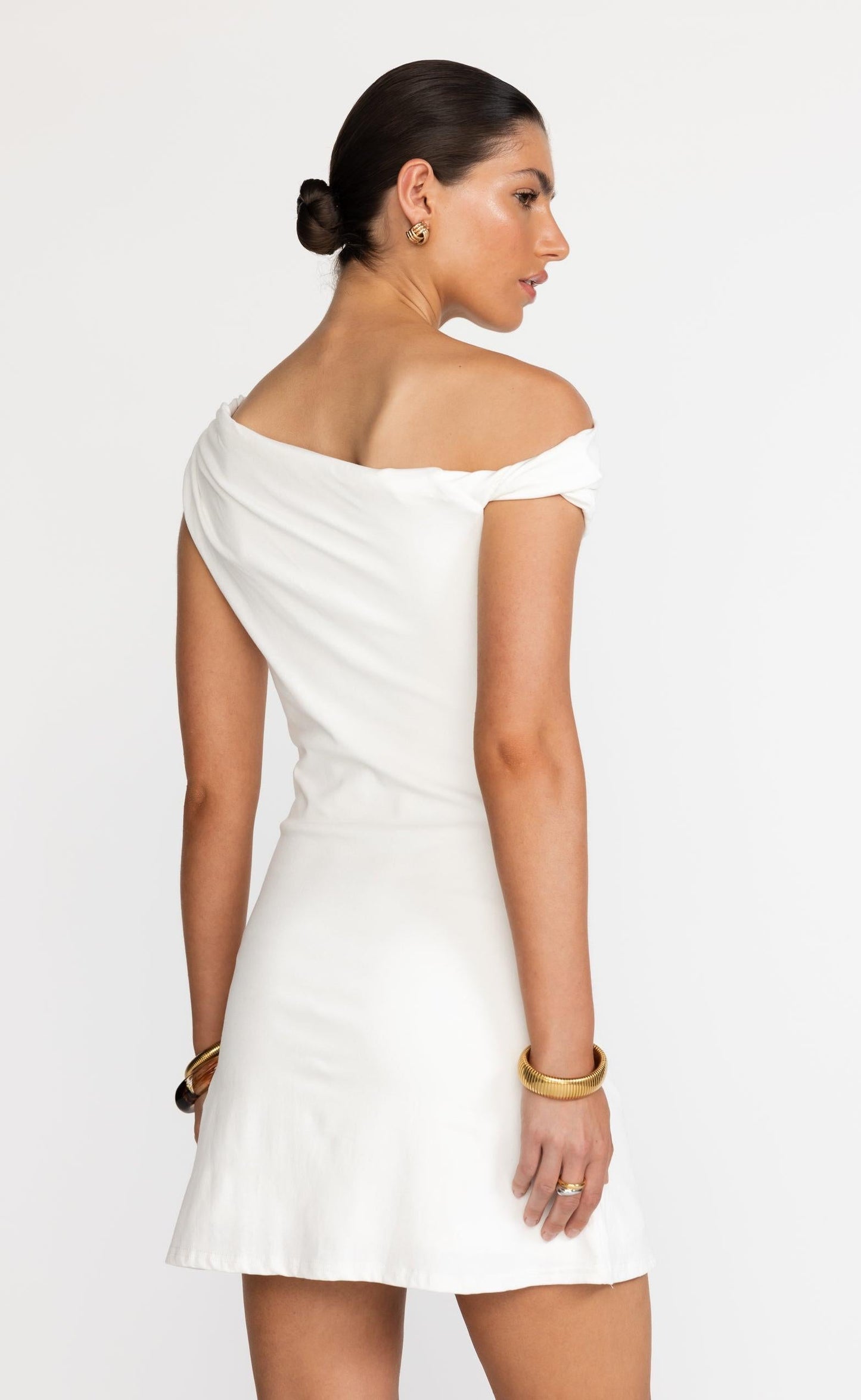 Jessi Mini Dress (White)