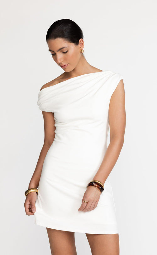 Jessi Mini Dress (White)