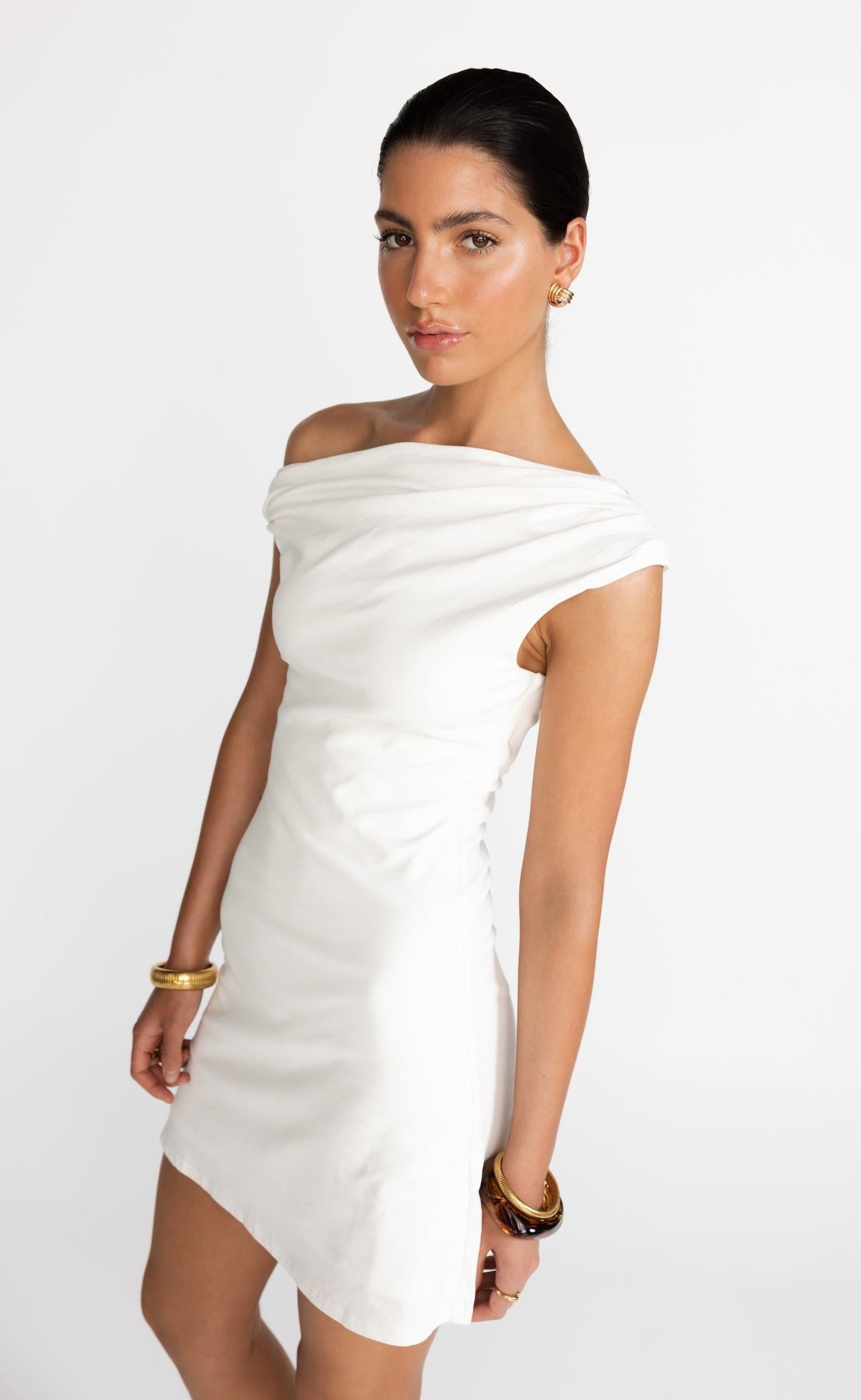 Jessi Mini Dress (White)
