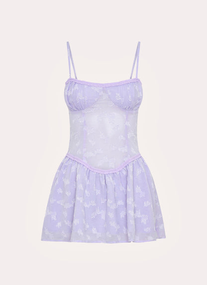 Morgana Mini Dress - Lilac