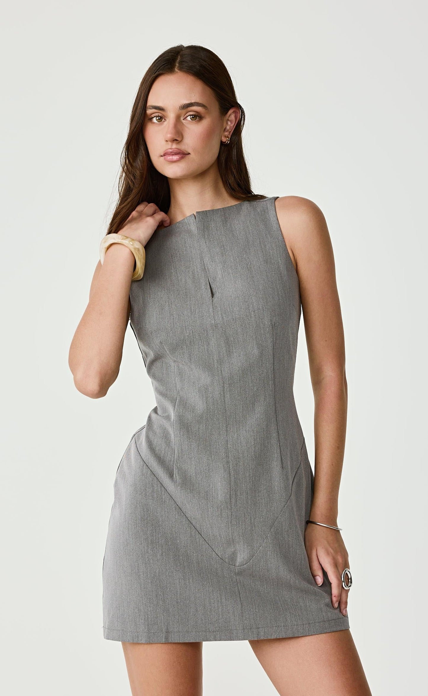 Cairo Mini Dress (Grey)