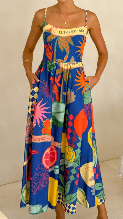 Martina Maxi Dress - Rio Print