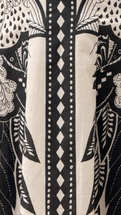 Melody Mini Dress - Black/White
