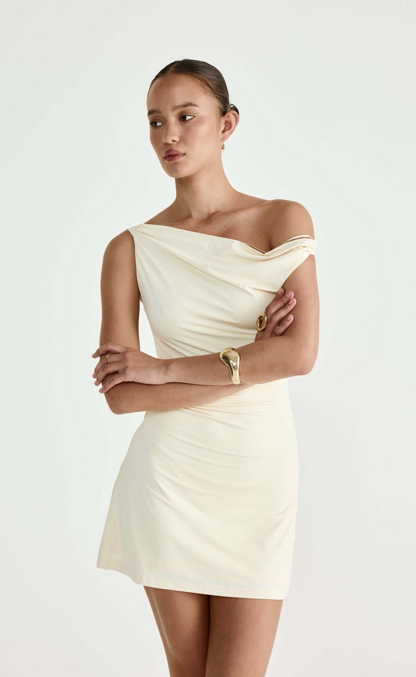 Keegan Mini Dress (Cream)