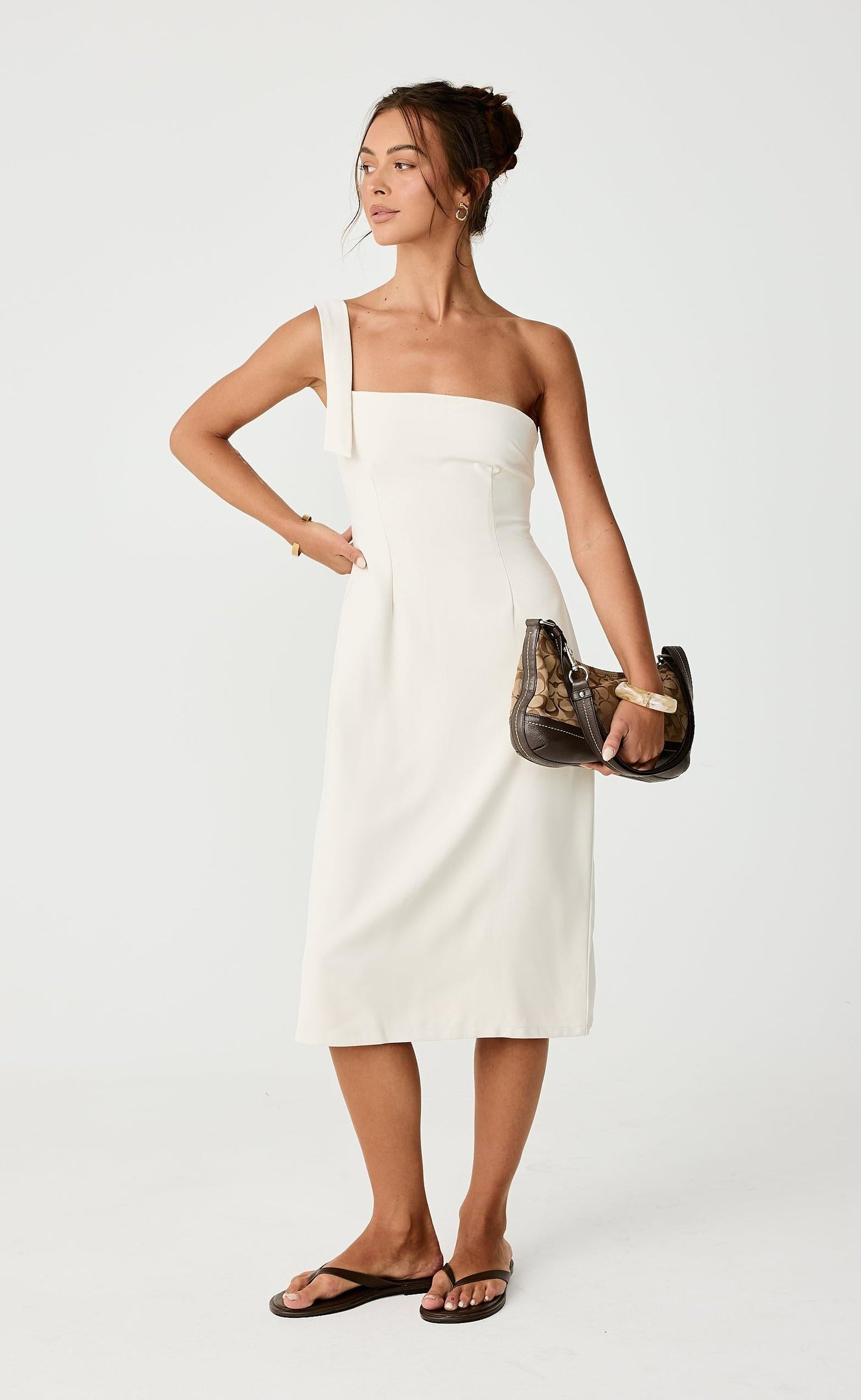 Sebel Midi Dress (Oat)