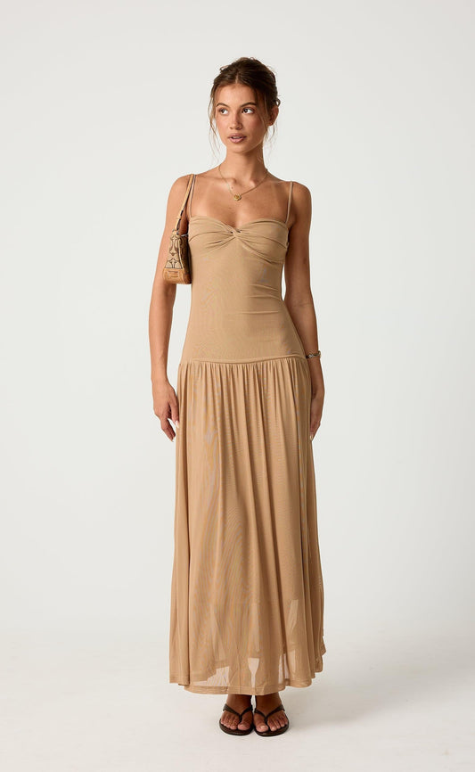 Seduce Maxi Dress (Nude)