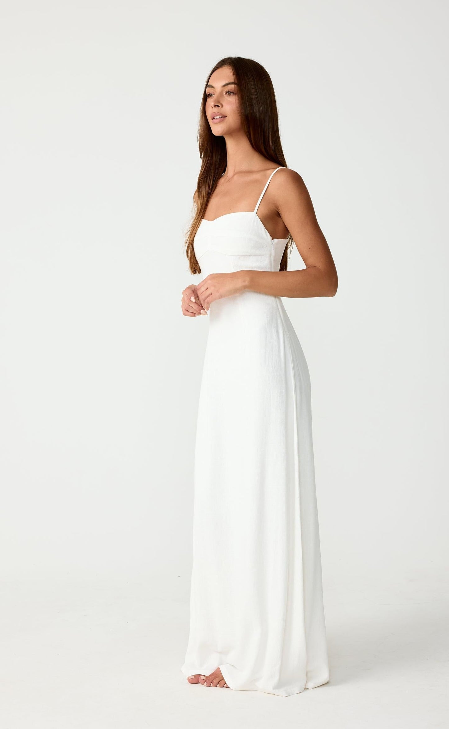 Selene Maxi Dress (White)