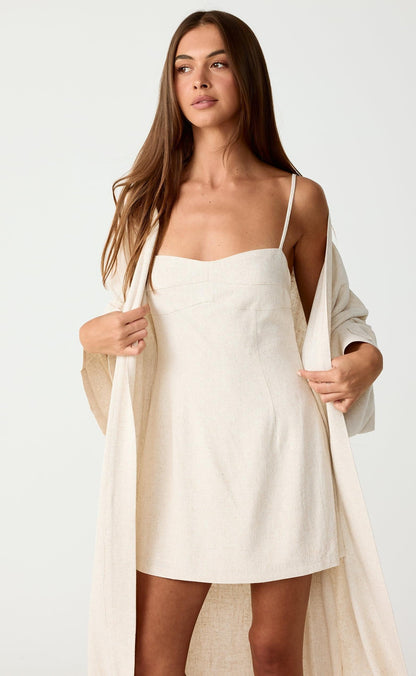 Selene Mini Dress (Natural)